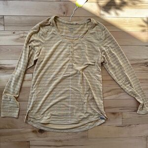 LL Bean striped Henley